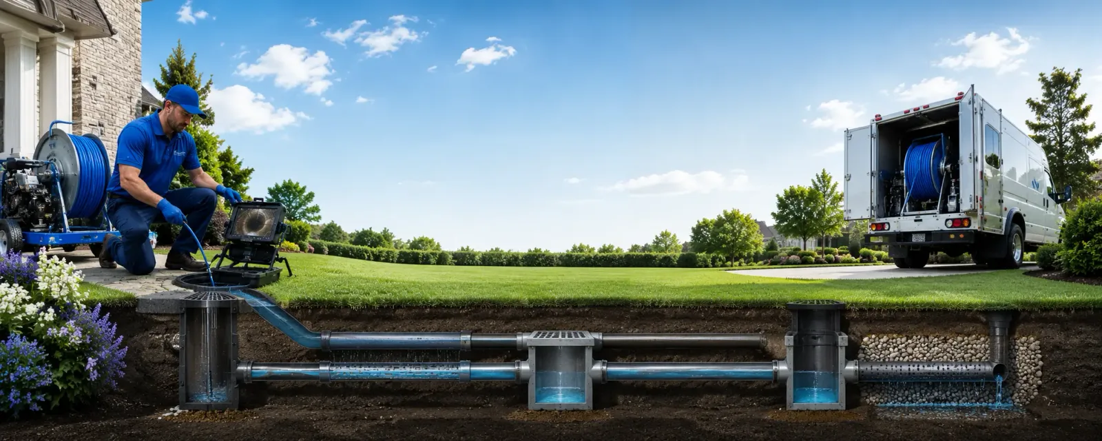 Outdoor drain cleaning information for Weatherby, MO